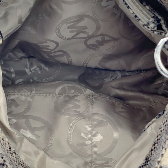 Michael Kors Colette Python Embossed Leather Bag - Picture 12 of 14
